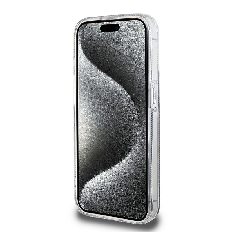 Laptop, Telefoane si Tablete - Telefoane mobile si accesorii - Accesorii Telefoane - Huse telefoane - Husa pentru iPhone 15 Pro - Guess IML GCube MagSafe (GUHMP15LHGCUSTGK) - Negru - Infinity.ro