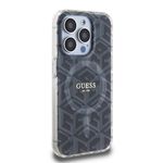 Laptop, Telefoane si Tablete - Telefoane mobile si accesorii - Accesorii Telefoane - Huse telefoane - Husa pentru iPhone 15 Pro - Guess IML GCube MagSafe (GUHMP15LHGCUSTGK) - Negru - Infinity.ro