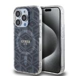 Laptop, Telefoane si Tablete - Telefoane mobile si accesorii - Accesorii Telefoane - Huse telefoane - Husa pentru iPhone 15 Pro - Guess IML GCube MagSafe (GUHMP15LHGCUSTGK) - Negru - Infinity.ro