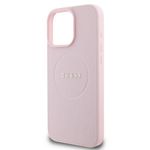 Laptop, Telefoane si Tablete - Telefoane mobile si accesorii - Accesorii Telefoane - Huse telefoane - Husa pentru iPhone 15 Pro Max - Guess Grained Auriu Ring MagSafe (GUHMP15XPGHSMMP) - Roz - Infinity.ro