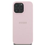 Laptop, Telefoane si Tablete - Telefoane mobile si accesorii - Accesorii Telefoane - Huse telefoane - Husa pentru iPhone 15 Pro Max - Guess Grained Auriu Ring MagSafe (GUHMP15XPGHSMMP) - Roz - Infinity.ro