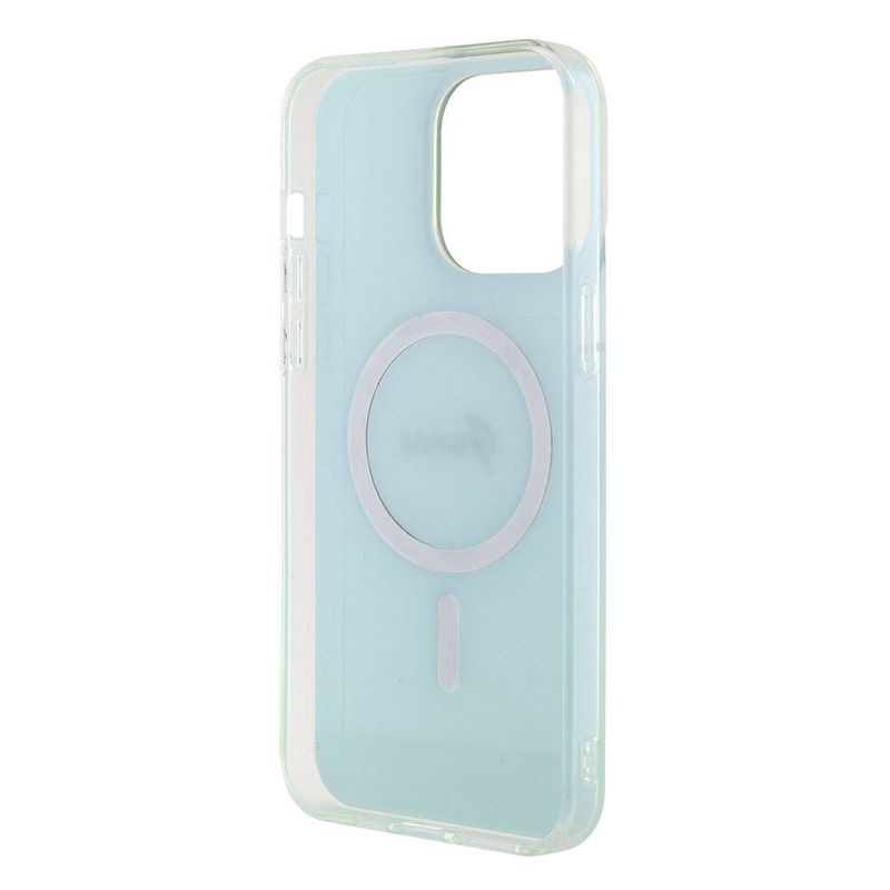 Laptop, Telefoane si Tablete - Telefoane mobile si accesorii - Accesorii Telefoane - Huse telefoane - Husa pentru iPhone 15 Pro Max - Guess IML Iridescent MagSafe (GUHMP15XHITSQ) - Turcoaz - Infinity.ro