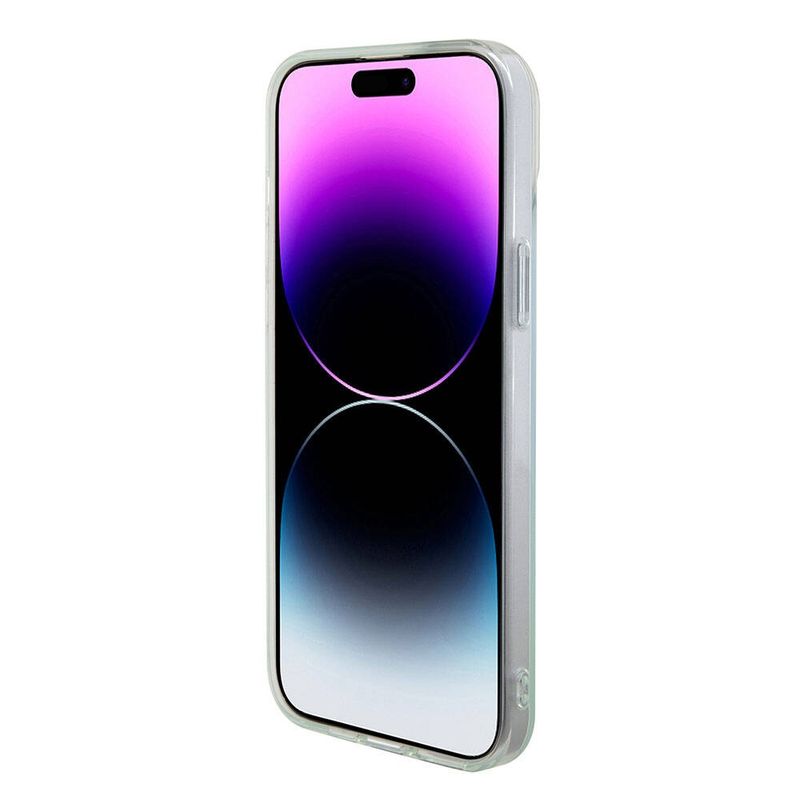 Laptop, Telefoane si Tablete - Telefoane mobile si accesorii - Accesorii Telefoane - Huse telefoane - Husa pentru iPhone 15 Pro Max - Guess IML Iridescent MagSafe (GUHMP15XHITSQ) - Turcoaz - Infinity.ro