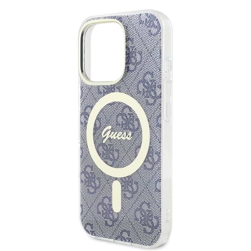 Laptop, Telefoane si Tablete - Telefoane mobile si accesorii - Accesorii Telefoane - Huse telefoane - Husa pentru iPhone 16 Pro - Guess IML 4G MagSafe (GUHMP16LH4STB) - Albastru - Infinity.ro