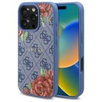 Laptop, Telefoane si Tablete - Telefoane mobile si accesorii - Accesorii Telefoane - Huse telefoane - Husa pentru iPhone 16 - Guess Hardcase 4G Flower Print MagSafe (GUHMP16SP4ROPEMCB) - Albastru - Infinity.ro