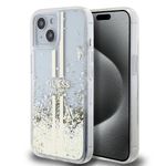 Laptop, Telefoane si Tablete - Telefoane mobile si accesorii - Accesorii Telefoane - Huse telefoane - Husa pentru iPhone 15 Plus - Guess Liquid Glitter Auriu Stripes (GUHCP15MLFCSEGT) - Transparent - Infinity.ro
