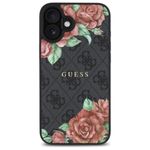 Laptop, Telefoane si Tablete - Telefoane mobile si accesorii - Accesorii Telefoane - Huse telefoane - Husa pentru iPhone 16 - Guess Hardcase 4G Flower Print MagSafe (GUHMP16SP4ROPEMCK) - Negru - Infinity.ro