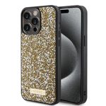 Laptop, Telefoane si Tablete - Telefoane mobile si accesorii - Accesorii Telefoane - Huse telefoane - Husa pentru iPhone 15 Pro - Guess Rhinestone Metal Logo (GUHCP15XPFGSBSD) - Galben - Infinity.ro
