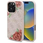 Laptop, Telefoane si Tablete - Telefoane mobile si accesorii - Accesorii Telefoane - Huse telefoane - Husa pentru iPhone 16 Pro Max - Guess Hardcase 4G Flower Print MagSafe (GUHMP16XP4ROPEMCP) - Roz - Infinity.ro