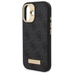 Laptop, Telefoane si Tablete - Telefoane mobile si accesorii - Accesorii Telefoane - Huse telefoane - Husa pentru iPhone 16 Plus - Guess Hardcase 4G Logo Plate MagSafe (GUHMP16MU4GPRK) - Negru - Infinity.ro