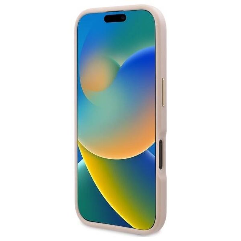 Laptop, Telefoane si Tablete - Telefoane mobile si accesorii - Accesorii Telefoane - Huse telefoane - Husa pentru iPhone 16 Plus - Guess Hardcase 4G Logo Plate MagSafe (GUHMP16MU4GPRP) - Roz - Infinity.ro