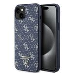 Laptop, Telefoane si Tablete - Telefoane mobile si accesorii - Accesorii Telefoane - Huse telefoane - Husa pentru iPhone 15 Plus - Guess Hardcase 4G Triangle Metal Logo (GUHCP15MPG4GPB) - Albastru - Infinity.ro