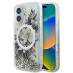 Laptop, Telefoane si Tablete - Telefoane mobile si accesorii - Accesorii Telefoane - Huse telefoane - Husa pentru iPhone 16 - Guess Liquid Glitter Flower MagSafe (GUHMP16SLFMWTE) - Bej - Infinity.ro