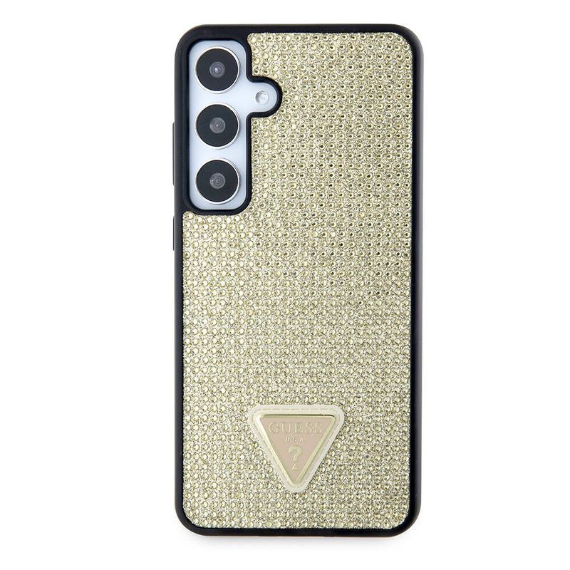 Laptop, Telefoane si Tablete - Telefoane mobile si accesorii - Accesorii Telefoane - Huse telefoane - Husa pentru Samsung Galaxy S24 Plus - Guess Rhinestone Triangle (GUHCS24MHDGPPD) - Auriu - Infinity.ro