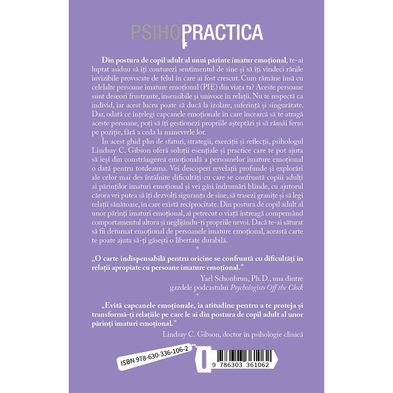 Carti si Birotica - Carti - Psihologie - Rupe legatura cu persoanele toxice, imature emotional - Regaseste-ti propria identitate - Infinity.ro