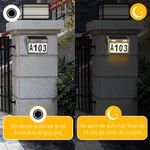 Casa si Gradina - Gradina si terasa - Garduri, panouri si accesorii - Numar de casa din otel inoxidabil cu panou solar HAWIRE DS-HNL, Iluminare 10 leduri, 5V 300 mAh, 3 tipuri de iluminare - Infinity.ro