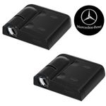 Auto si Moto - Electrice auto - Iluminare si semnalizare - Lumini ambientale - Set 2 proiectoare logo cu holograma pe led HAWIRE, Cu senzor, 3 baterii tip AAA, MERCEDES - Infinity.ro