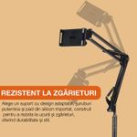 Laptop, Telefoane si Tablete - Telefoane mobile si accesorii - Accesorii Telefoane - Suport si docking telefoane - Suport metalic pentru telefon/tableta de podea HAWIRE, Stand multifunctional, Unghi reglabil la 360°, Inaltime 175cm - Infinity.ro