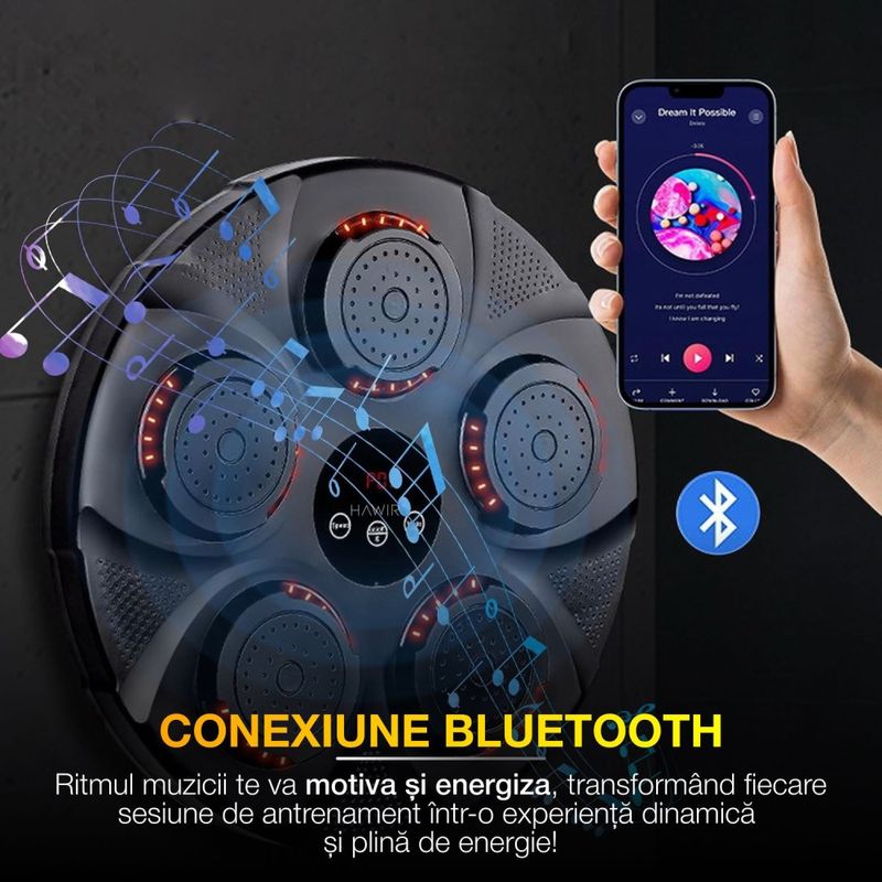 TV, Audio-Video si Foto - Portabile audio - Boxe portabile - Boxa muzicala electronic HAWIRE HJ-003, Conexiune bluetooth, Pentru copii si adulti, Antrenamente de box si fitness - Infinity.ro