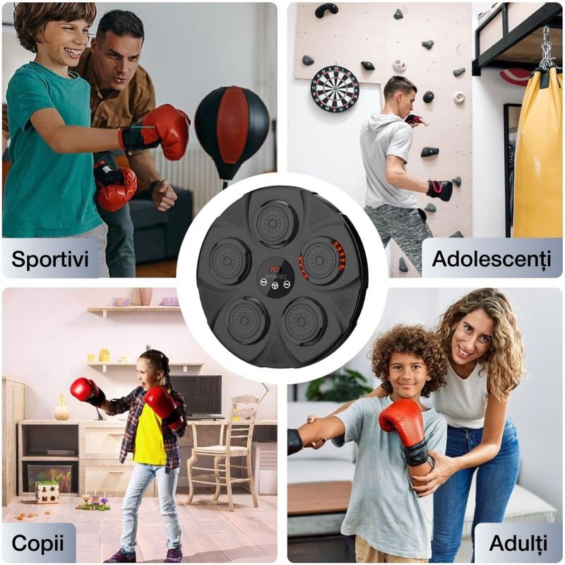 TV, Audio-Video si Foto - Portabile audio - Boxe portabile - Boxa muzicala electronic HAWIRE HJ-003, Conexiune bluetooth, Pentru copii si adulti, Antrenamente de box si fitness - Infinity.ro