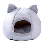 Petshop - Accesorii petshop - Culcusuri si custi - Culcusuri si saltele - Pat confortabil pentru Caine sau Pisica, Gri, Marime M, 30x30 cm - Infinity.ro