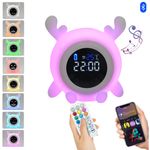 Casa si Gradina - Corpuri si surse de iluminat - Veioze si lampi - Lampi de veghe - Lampa de veghe caprioara multifunctionala Lommad®, telecomanda, alarma, lumina reglabila 7 culori, 1200mAh - Infinity.ro