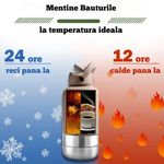 Casa si Gradina - Bucatarie si vesela - Accesorii bar - Termosuri si Cani termos - Sticla termos multifunctionala portabila 3 in 1 Lommad®, Otel Inoxidabil, Izolatie strat dublu cu vid, 1l - Infinity.ro
