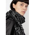 Fashion, accesorii si bijuterii - Femei - Accesorii femei - Esarfe si fulare femei - Esarfa dama Armani Exchange 944106 185 x 88 cm Negru | Alb - Infinity.ro