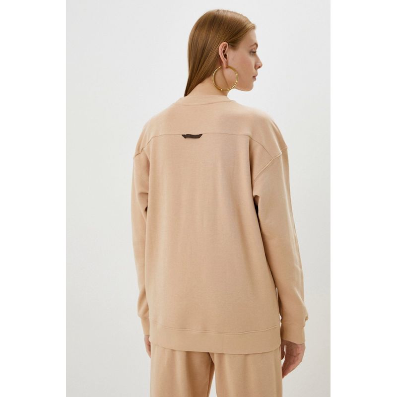 Fashion, accesorii si bijuterii - Femei - Imbracaminte femei - Hanorace femei - Hanorac dama Adidas Crew HM4867, 34 EU, Bej - Infinity.ro