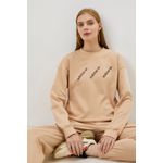 Fashion, accesorii si bijuterii - Femei - Imbracaminte femei - Hanorace femei - Hanorac dama Adidas Crew HM4867, 34 EU, Bej - Infinity.ro