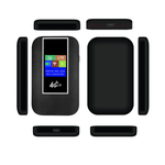 PC, gaming si accesorii - Retelistica - Wireless - Routere Wireless - Modem WIFI de buzunar 4G LTE, ambrasmart, Negru, Cu baterie si sloturi de card, Conexiune multipla, Ecran LCD, Type C - Infinity.ro