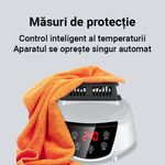 Market - Spalare si intretinere rufe - Uscatoare de rufe si accesorii - Uscator de rufe cu sterilizare UV, pliabil, portabil, aer cald circulant, temporizator, ecran tactil, albastru - Infinity.ro