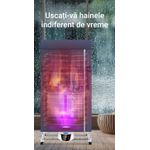 Market - Spalare si intretinere rufe - Uscatoare de rufe si accesorii - Uscator de rufe cu sterilizare UV, pliabil, portabil, aer cald circulant, temporizator, ecran tactil, albastru - Infinity.ro