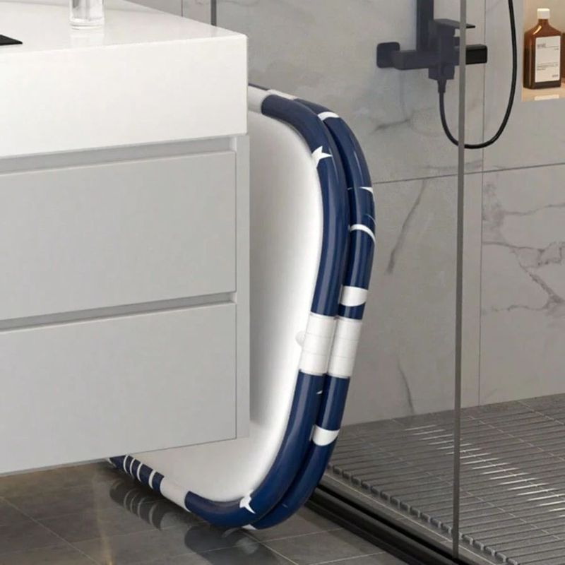 Casa si Gradina - Sanitare - Cazi si cabine de dus - Cazi baie - Cada pliabila Premium pentru copii, adulti, familie, portabila, rol de tratament SPA, 120 cm x 55 cm, albastru - Infinity.ro