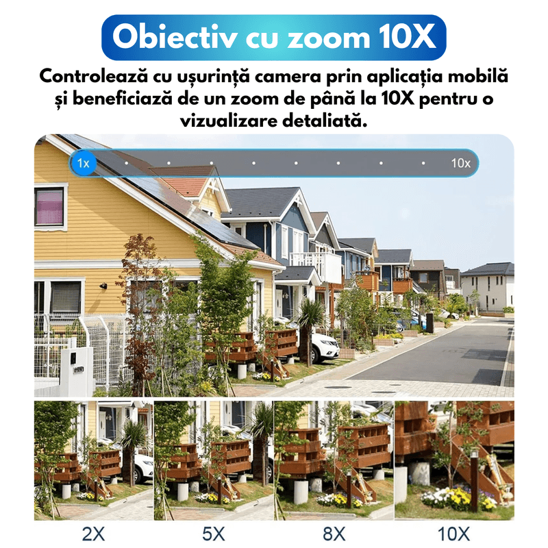 Laptop, Telefoane si Tablete - Wearables si gadgeturi - Gadgeturi - Dispozitive spionaj - Camera de supraveghere tripla, P8, 16MP, 720 grade, ultra HD 8K, Wi-Fi, vedere nocturna, senzor de miscare, alarma - Infinity.ro