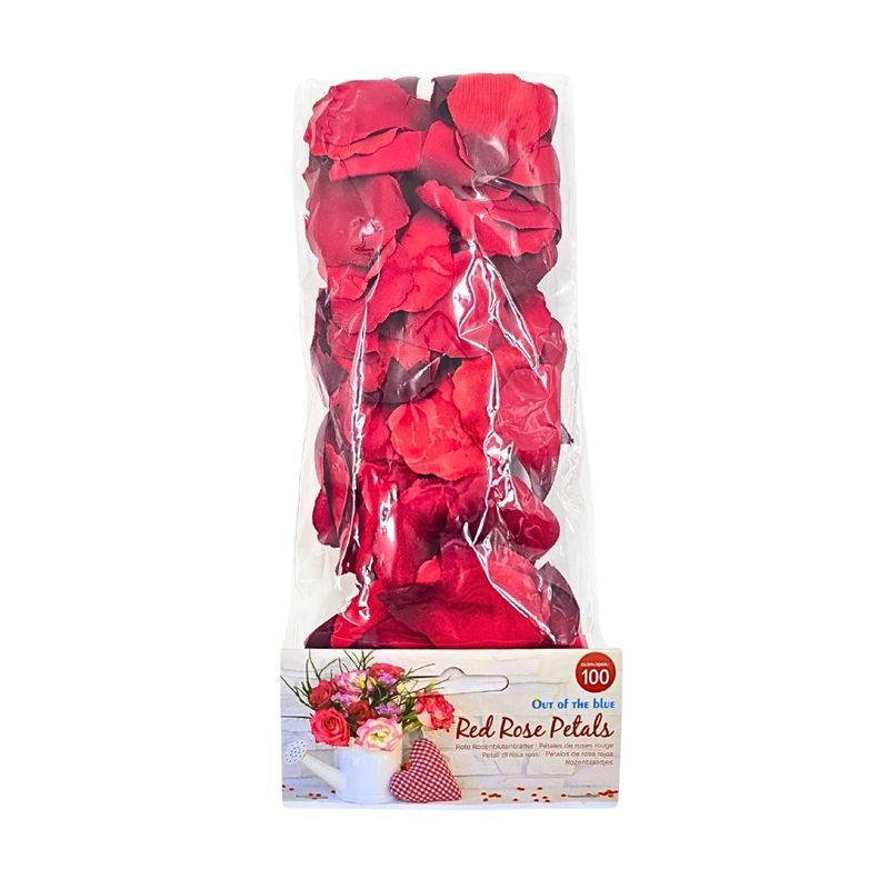 Casa si Gradina - Decoratiuni - Decoratiuni petrecere - Accesorii pentru petrecere - Set 100 bucati, petale de trandafiri, culoarea rosu - Infinity.ro