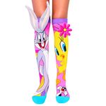 Fashion, accesorii si bijuterii - Copii - Lenjerie si pijamale copii - Sosete si dresuri copii - Sosete lungi colorate Madmia pentru fete Tweety&Bugs Bunny 3-5 ani - Infinity.ro