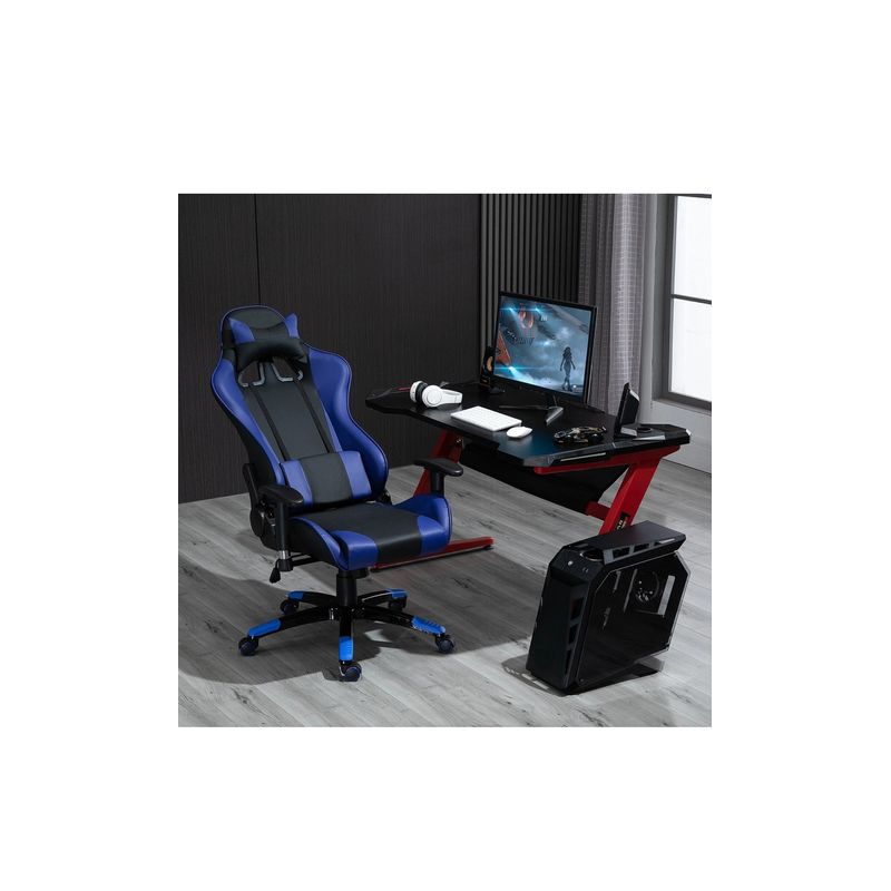 PC, gaming si accesorii - Gaming - Accesorii gaming - Scaune gaming - Scaun Gaming Extreme1 din Piele Sintetica Rotativ si Reclinabil cu Sustinere Lombara - Infinity.ro