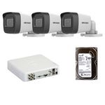 Casa si Gradina - Electrice - Smart Home - Camere de supraveghere - Kit supraveghere Hikvision cu 3 camere 2MP, IR 40m si DVR 4 canale, HDD, Ghid complet in limba romana - Infinity.ro