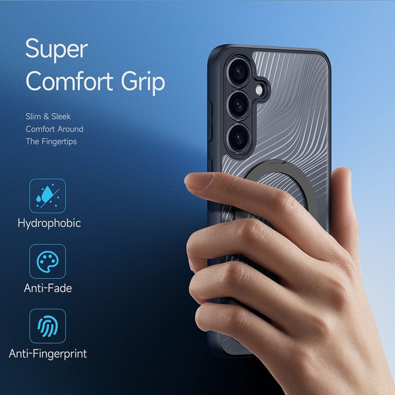 Laptop, Telefoane si Tablete - Telefoane mobile si accesorii - Accesorii Telefoane - Huse telefoane - Husa pentru Samsung Galaxy S25 - Dux Ducis Aimo MagSafe Magnetic Stand - Negru - Infinity.ro