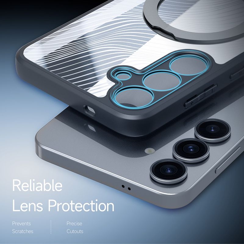 Laptop, Telefoane si Tablete - Telefoane mobile si accesorii - Accesorii Telefoane - Huse telefoane - Husa pentru Samsung Galaxy S25 - Dux Ducis Aimo MagSafe Magnetic Stand - Negru - Infinity.ro