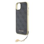 Laptop, Telefoane si Tablete - Telefoane mobile si accesorii - Accesorii Telefoane - Huse telefoane - Husa pentru iPhone 15 Plus - Guess Hardcase 4G Charms Collection (GUHCP15MGF4GGR) - Gri - Infinity.ro