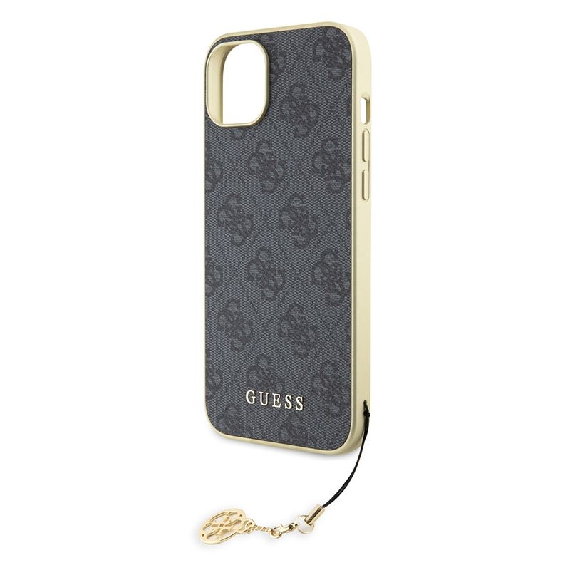 Laptop, Telefoane si Tablete - Telefoane mobile si accesorii - Accesorii Telefoane - Huse telefoane - Husa pentru iPhone 15 Plus - Guess Hardcase 4G Charms Collection (GUHCP15MGF4GGR) - Gri - Infinity.ro