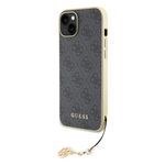 Laptop, Telefoane si Tablete - Telefoane mobile si accesorii - Accesorii Telefoane - Huse telefoane - Husa pentru iPhone 15 Plus - Guess Hardcase 4G Charms Collection (GUHCP15MGF4GGR) - Gri - Infinity.ro