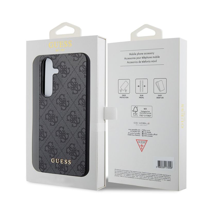 Laptop, Telefoane si Tablete - Telefoane mobile si accesorii - Accesorii Telefoane - Huse telefoane - Husa pentru Samsung Galaxy S24 Plus - Guess Hardcase 4G Charms Collection (GUHCS24MGF4GGR) - Negru - Infinity.ro