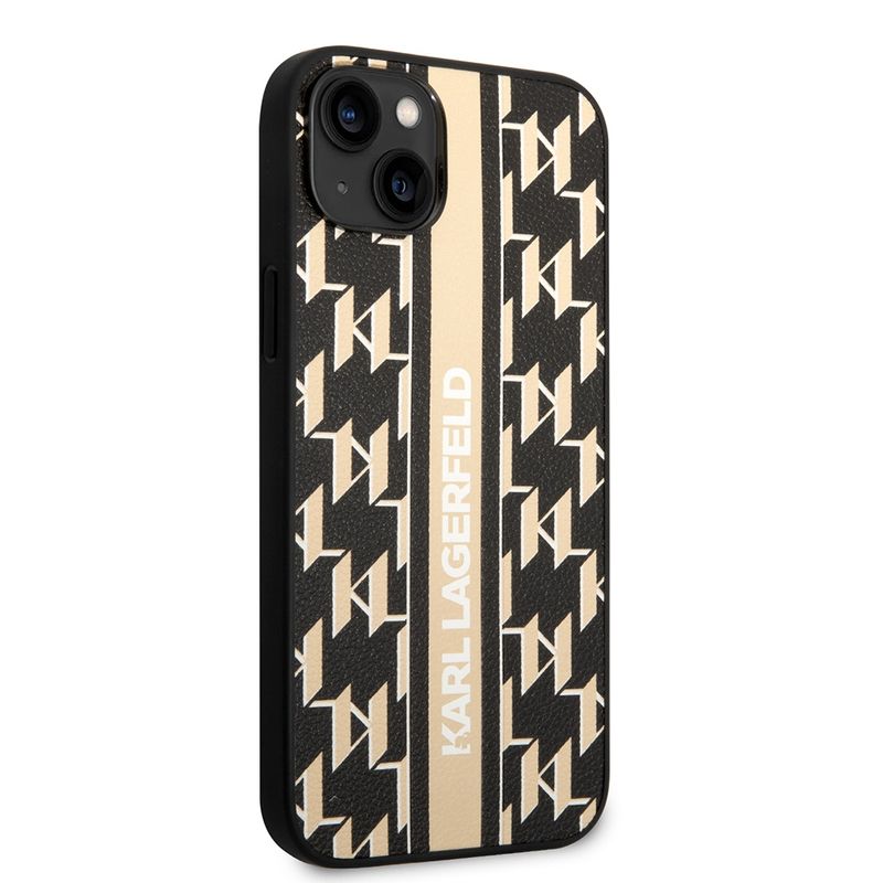 Laptop, Telefoane si Tablete - Telefoane mobile si accesorii - Accesorii Telefoane - Huse telefoane - Husa iPhone 14 Plus - Karl Lagerfeld Hardcase Monogram (KLHCP14MPGKLSKW) - Maro Stripe - Infinity.ro