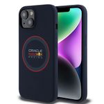 Laptop, Telefoane si Tablete - Telefoane mobile si accesorii - Accesorii Telefoane - Huse telefoane - Husa pentru iPhone 14 - RosuBull Racing Silicone RosuRing MagSafe (RBHMP14S24SIILVR) - Albastru inchis - Infinity.ro