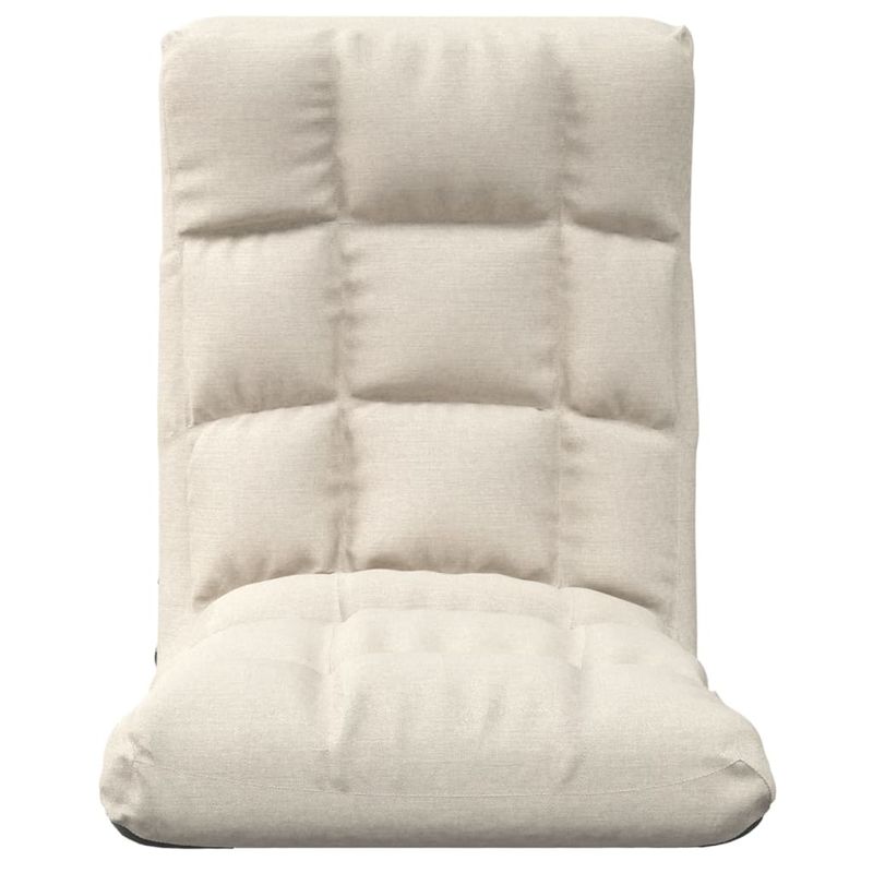 Casa si Gradina - Mobilier - Scaune si fotolii - Scaune - Scaun de podea pliabil, crem, material textil - Infinity.ro
