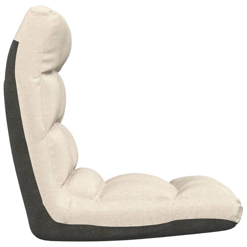 Casa si Gradina - Mobilier - Scaune si fotolii - Scaune - Scaun de podea pliabil, crem, material textil - Infinity.ro