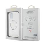 Laptop, Telefoane si Tablete - Telefoane mobile si accesorii - Accesorii Telefoane - Huse telefoane - Husa pentru iPhone 15 - Guess Ring Stand Script Glitter MagSafe (GUHMP15SHRSGSD) - Transparent - Infinity.ro
